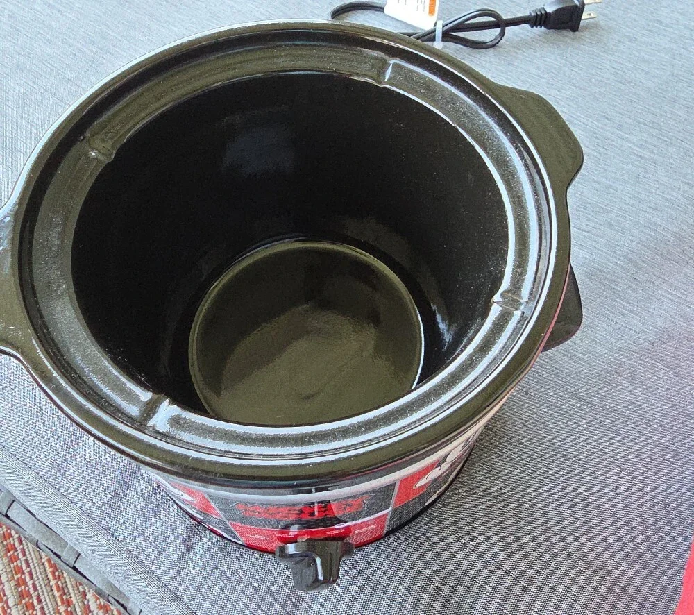 Disney Mickey Mouse Red and Black Crock-Pot Slow Cooker with Glass Lid